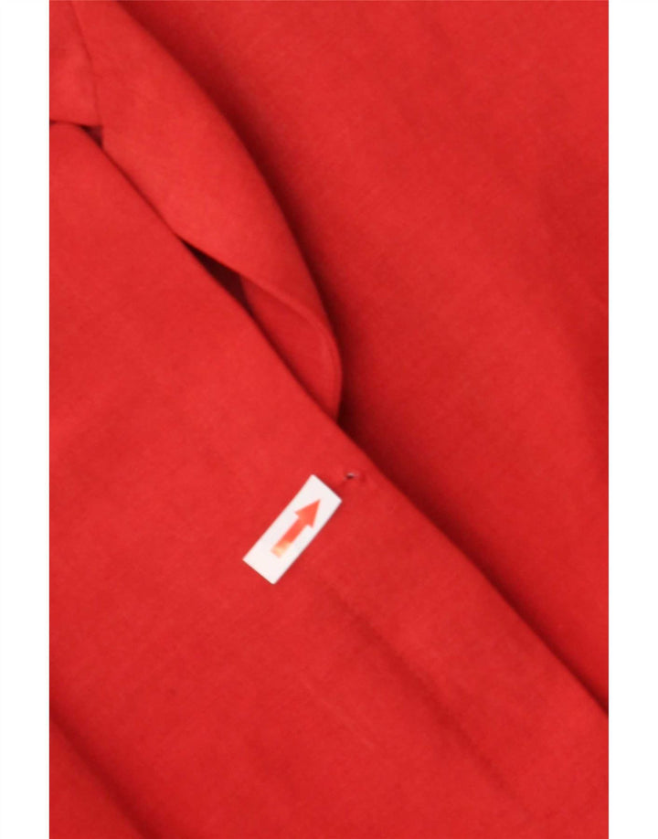 Jaqueta Blazer Feminina Armani Collezioni IT 42 Linho Vermelho Médio
