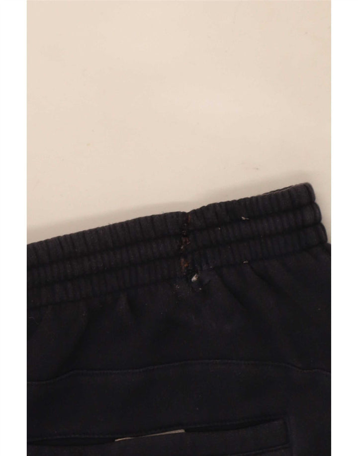 Calça de treino masculina Adidas grande algodão azul marinho