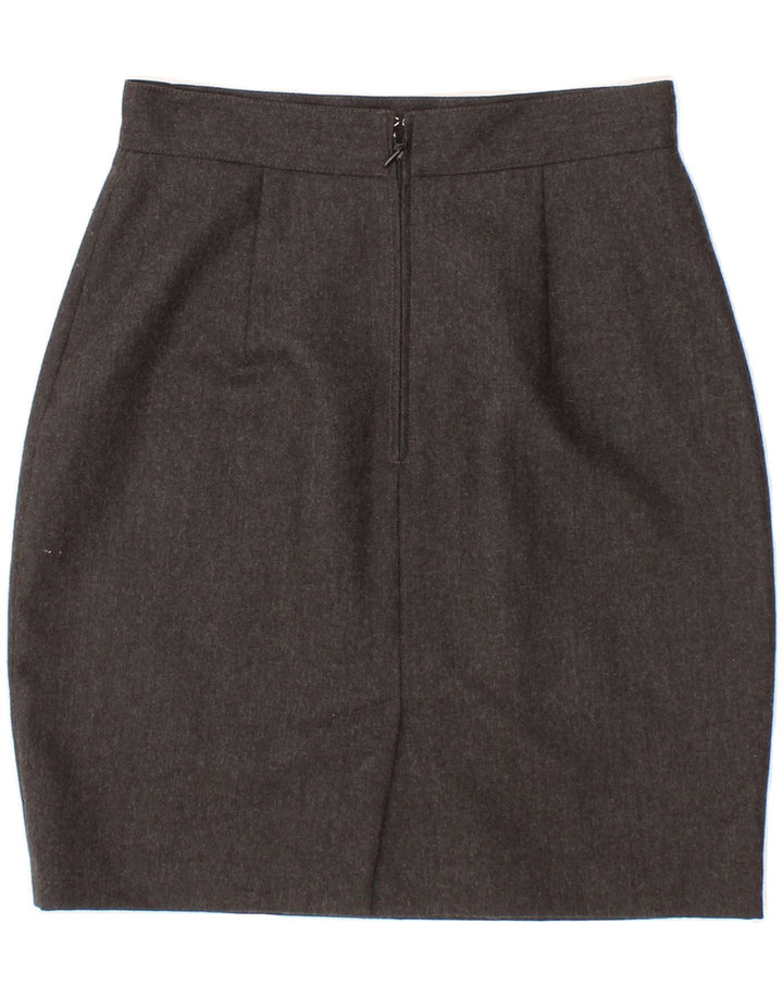 BENETTON Womens Pencil Skirt IT 42 Medium W28  Grey Wool Vintage Benetton and Second-Hand Benetton from Messina Hembry 