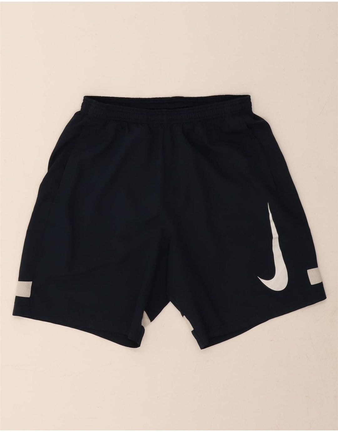 Shorts esportivos gráficos masculinos Nike médio azul marinho colorblock poliéster