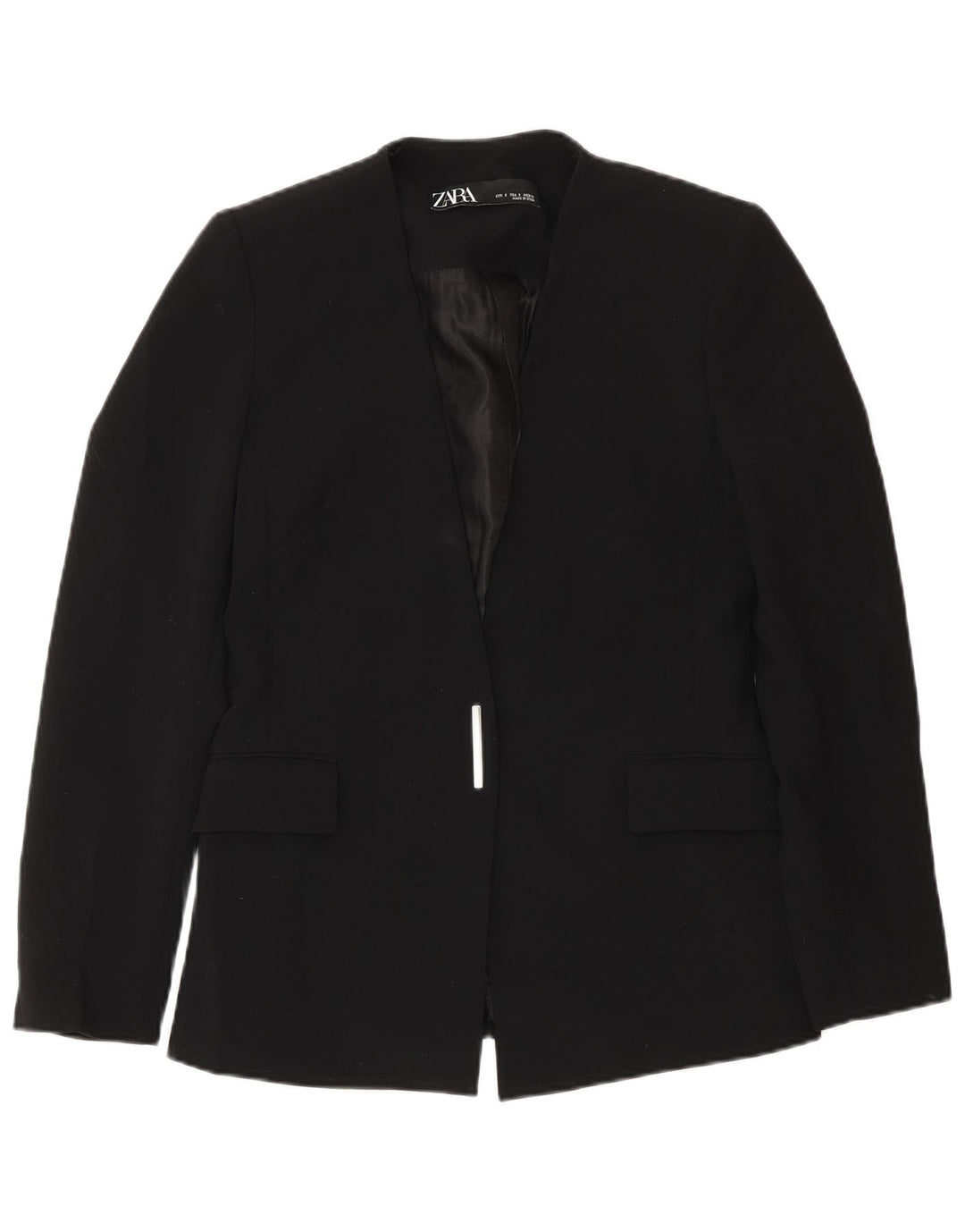 Jaqueta Blazer Feminina Zara Reino Unido 10 Pequena Preta