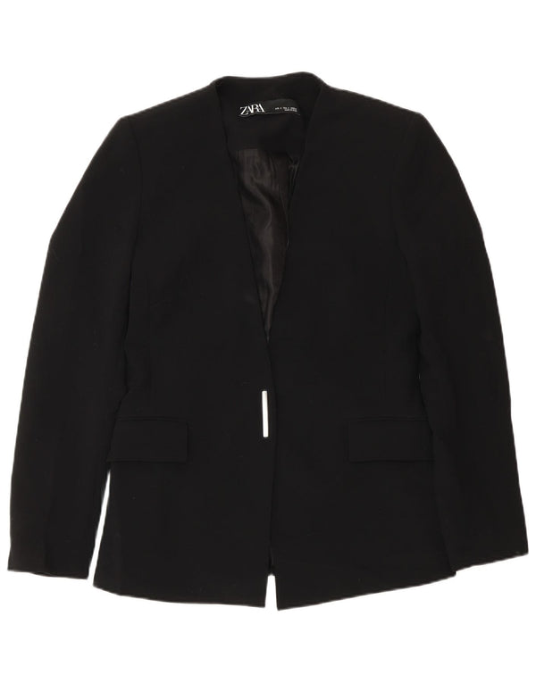 Jaqueta Blazer Feminina Zara Reino Unido 10 Pequena Preta