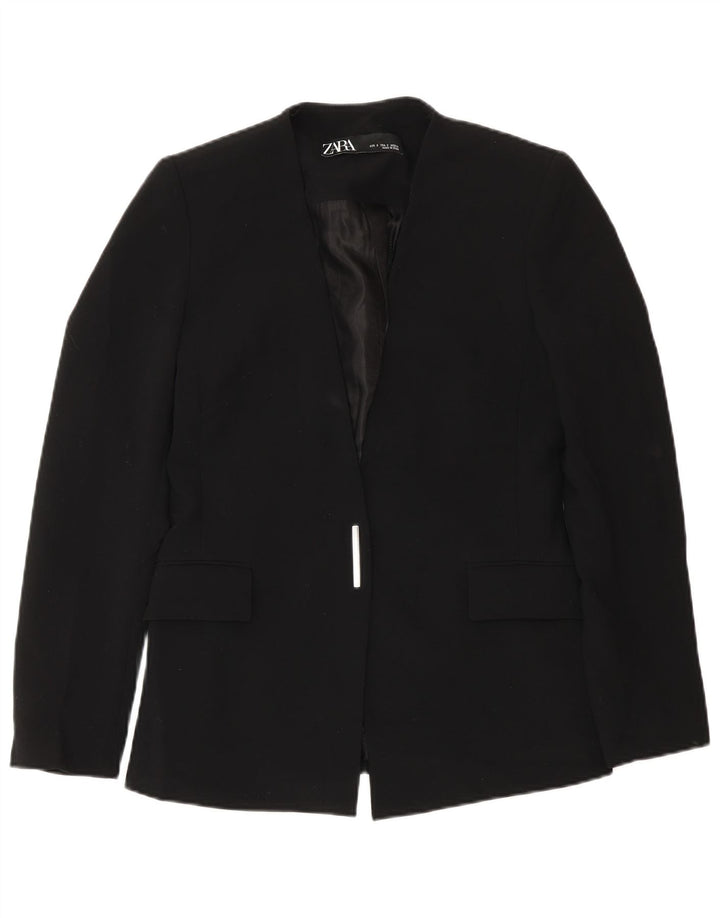 Jaqueta Blazer Feminina Zara Reino Unido 10 Pequena Preta