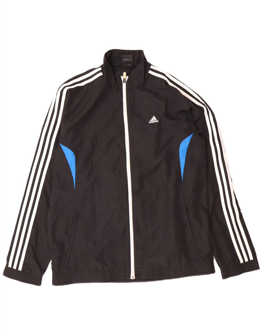 Adidas Mens Tracksuit Top Jacket UK 40/42 Médio Preto Poliéster