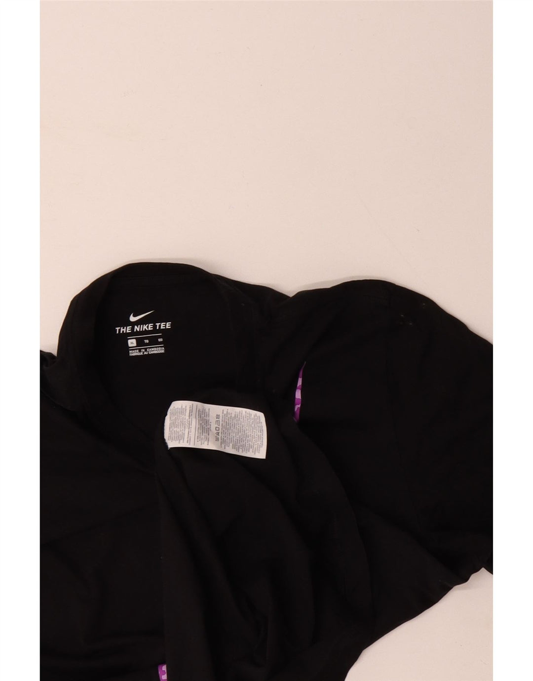 Camiseta gráfica masculina NIKE Top XL algodão preto