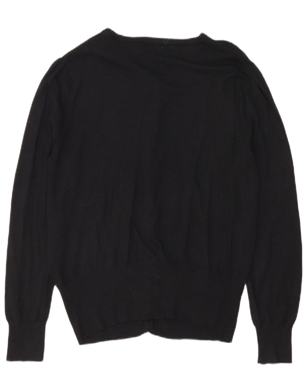 Suéter cardigã feminino Marks & Spencer Reino Unido 16 grande preto