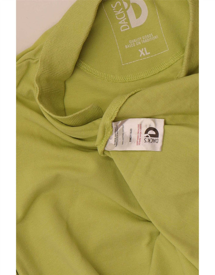 Camisa polo masculina Dack XL algodão verde