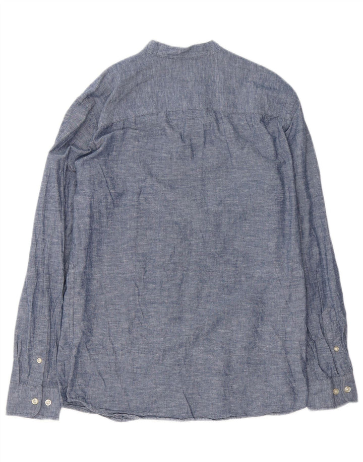 Camisa masculina Jack & Jones pequena azul algodão