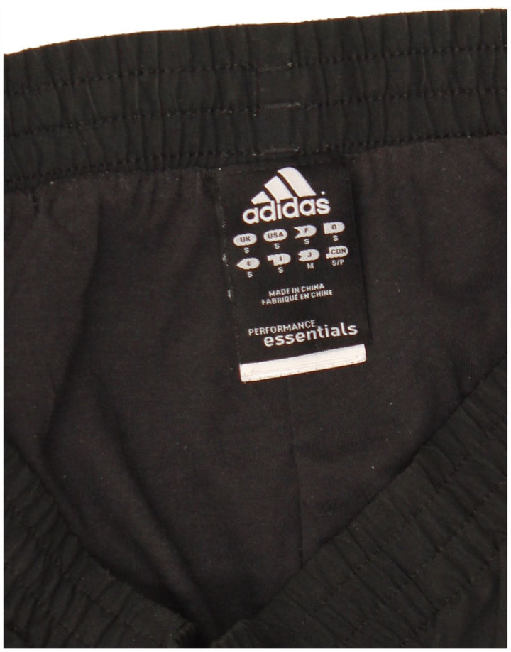 Adidas Mens Treino Calças Joggers Pequeno Poliéster Preto