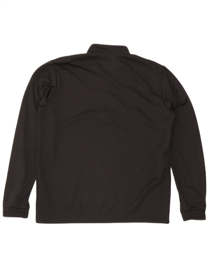 Adidas Mens Aeroready Zip Neck Pullover Treino Top XL Preto Poliéster