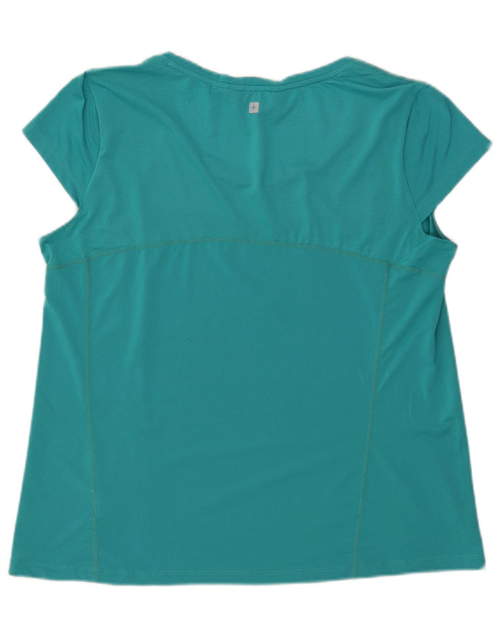 Camiseta feminina Mountain Warehouse UK 18 XL turquesa poliéster