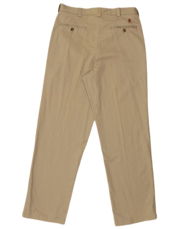 Calça Chino masculina TOMMY HILFIGER W32 L32 algodão cáqui