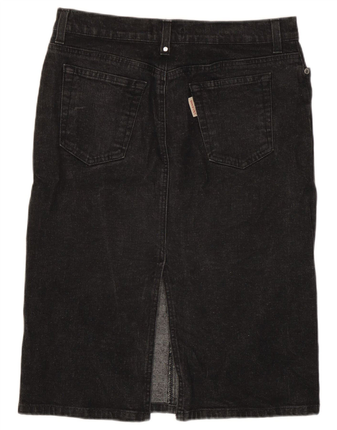 Saia jeans feminina Liu Jo W29 algodão cinza médio
