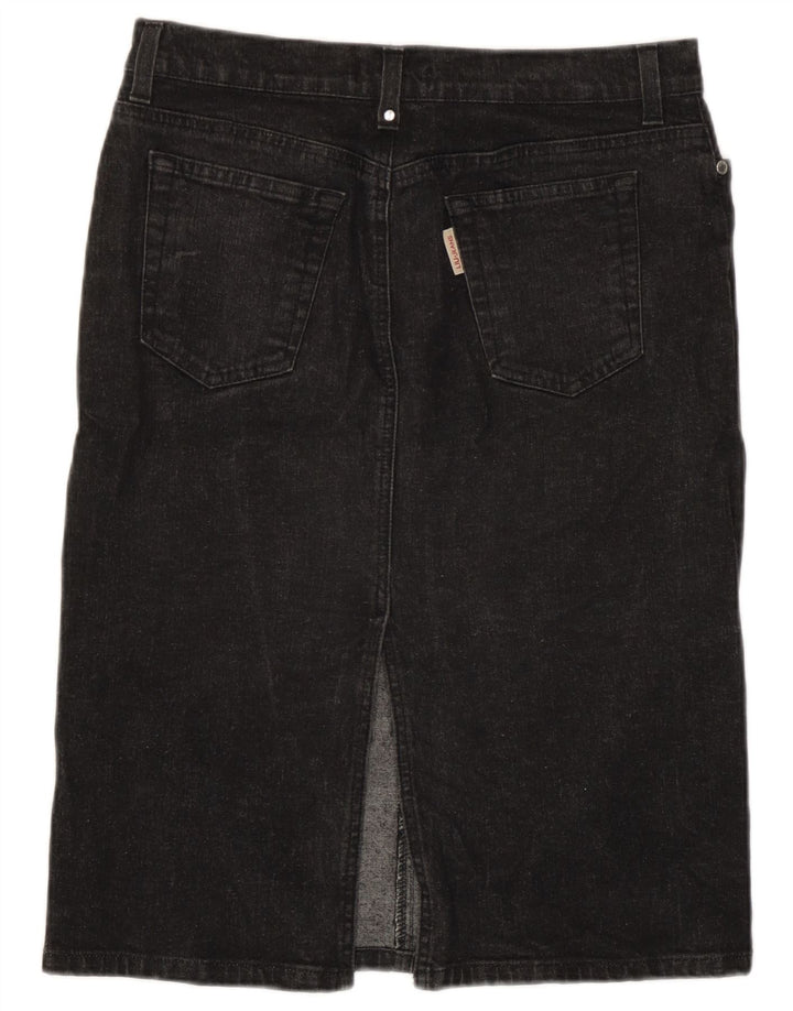 Saia jeans feminina Liu Jo W29 algodão cinza médio