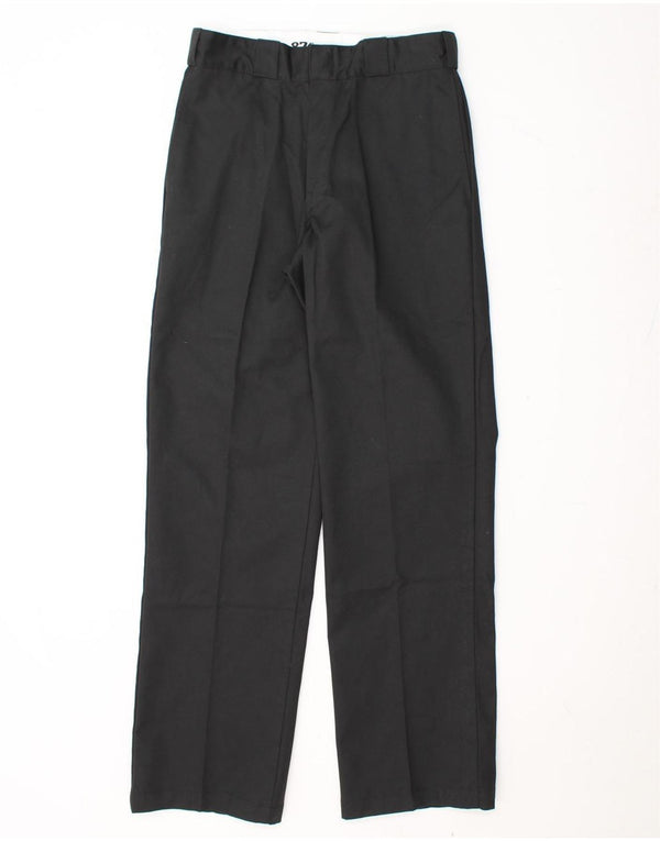 DICKIES Mens 874 Original Fit Straight Chino Calças W31 L32 Algodão Preto