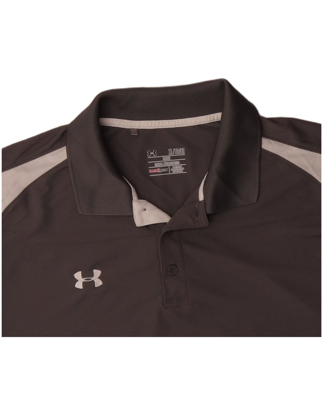 Camisa polo masculina Under ARMOUR Heat Gear XL cinza colorblock poliéster
