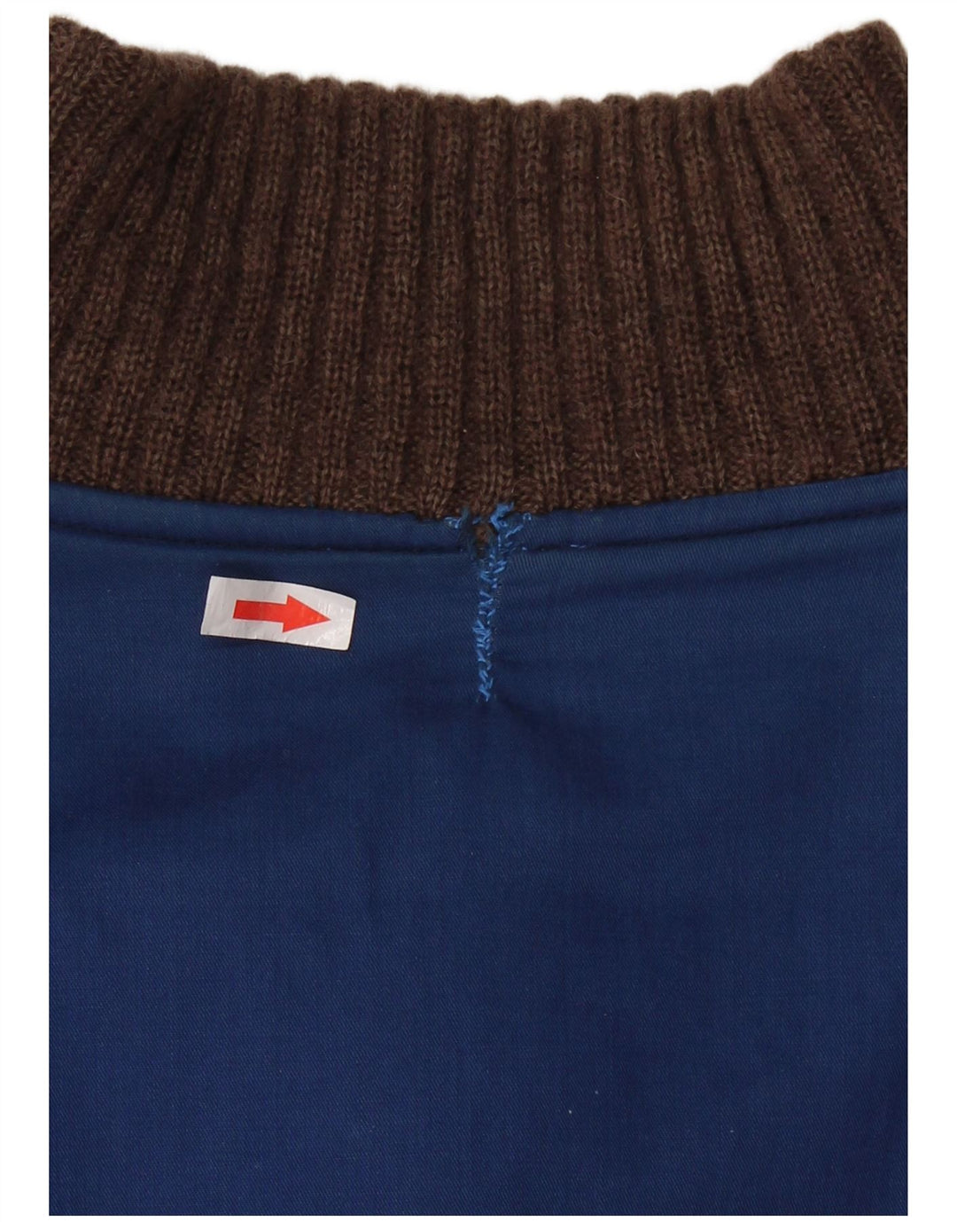 Suéter cardigã masculino reversível VINTAGE XL marrom Fair Isle