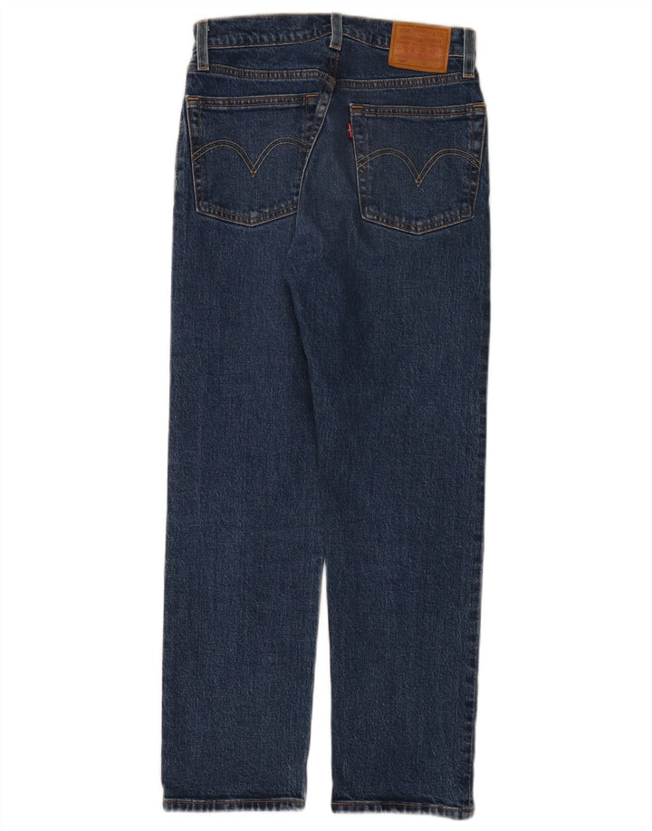 Calça jeans feminina Levi's 501 Straight W24 L26 azul algodão