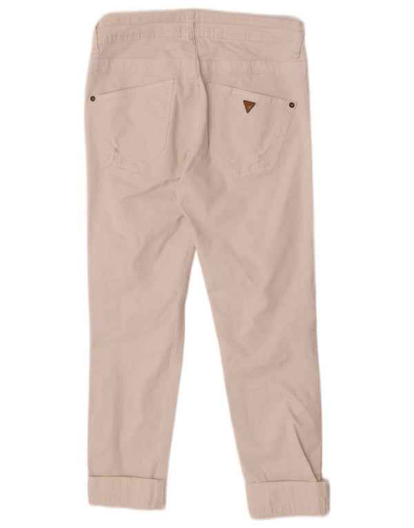 Calça jeans feminina Guess W26 L23 branca manchada
