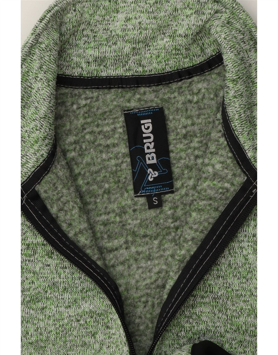 Jaqueta feminina de treino Brugi UK 10 pequena verde manchada
