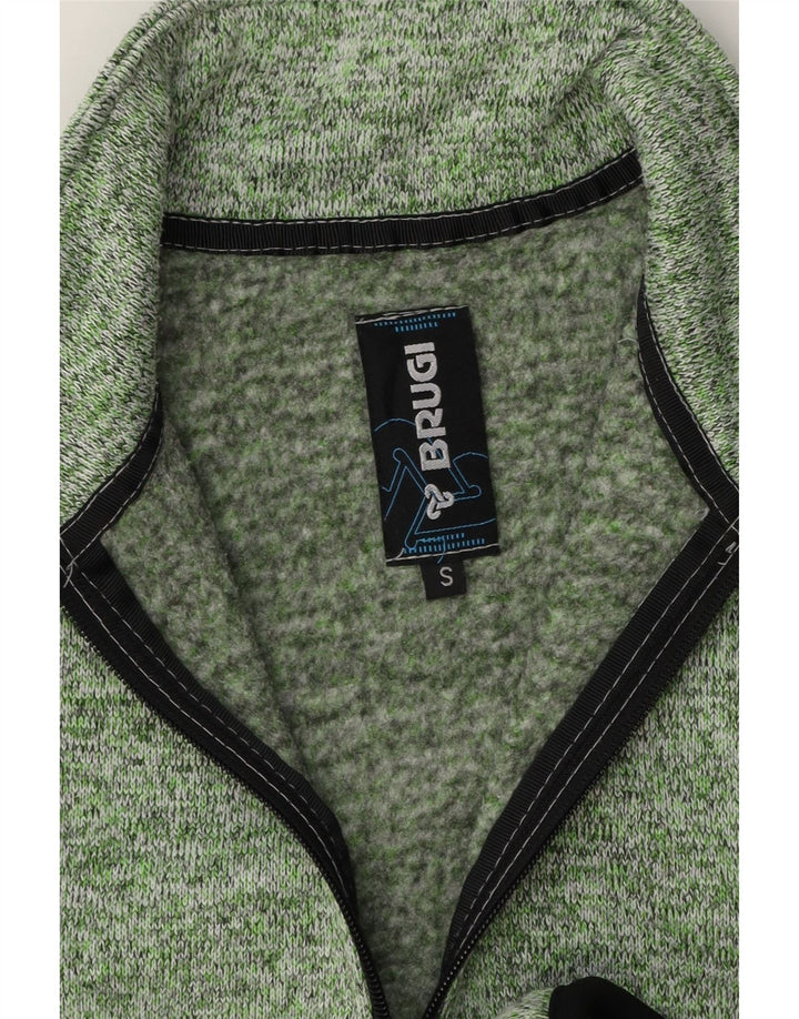 Jaqueta feminina de treino Brugi UK 10 pequena verde manchada