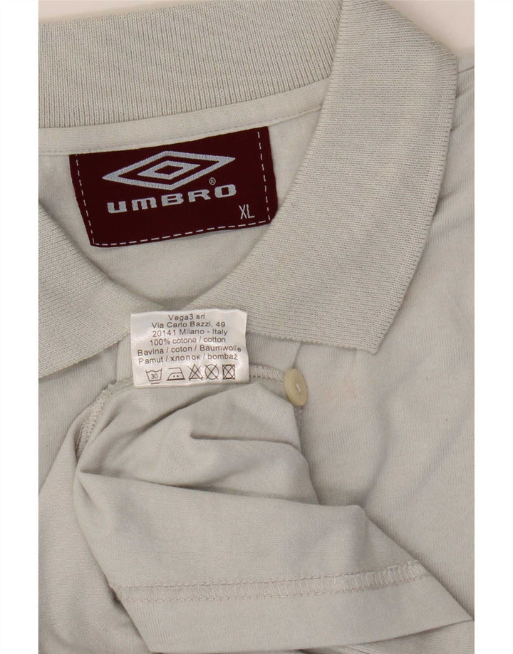 Camisa polo masculina Umbro Graphic XL cinza algodão