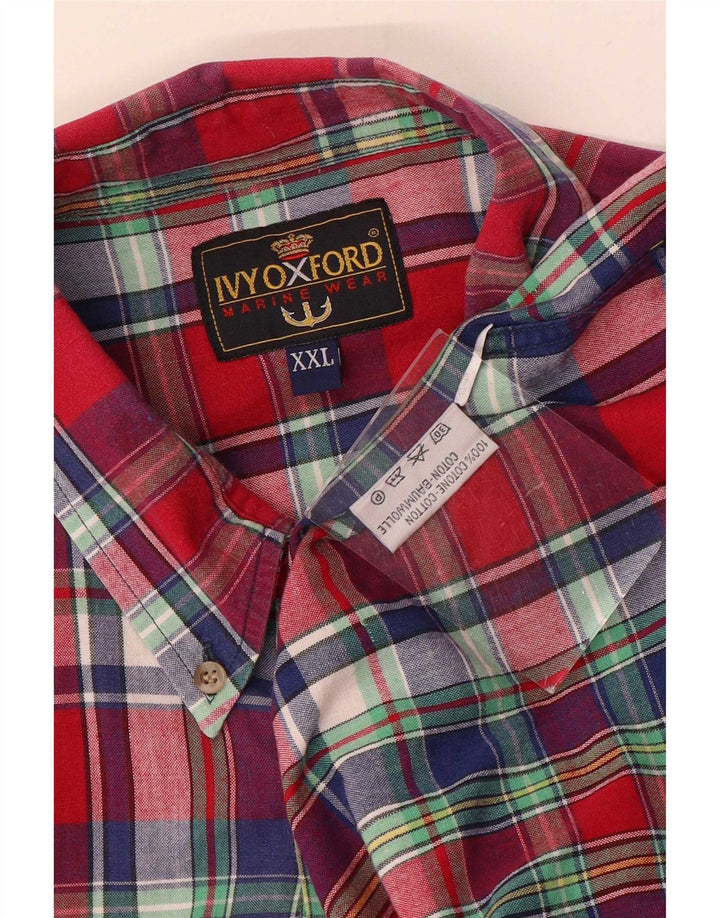 Camisa masculina Ivy Oxford 2XL algodão xadrez multicolorido