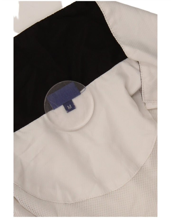 Asics Mens Tracksuit Top Jacket Médio Branco Colourblock Poliéster