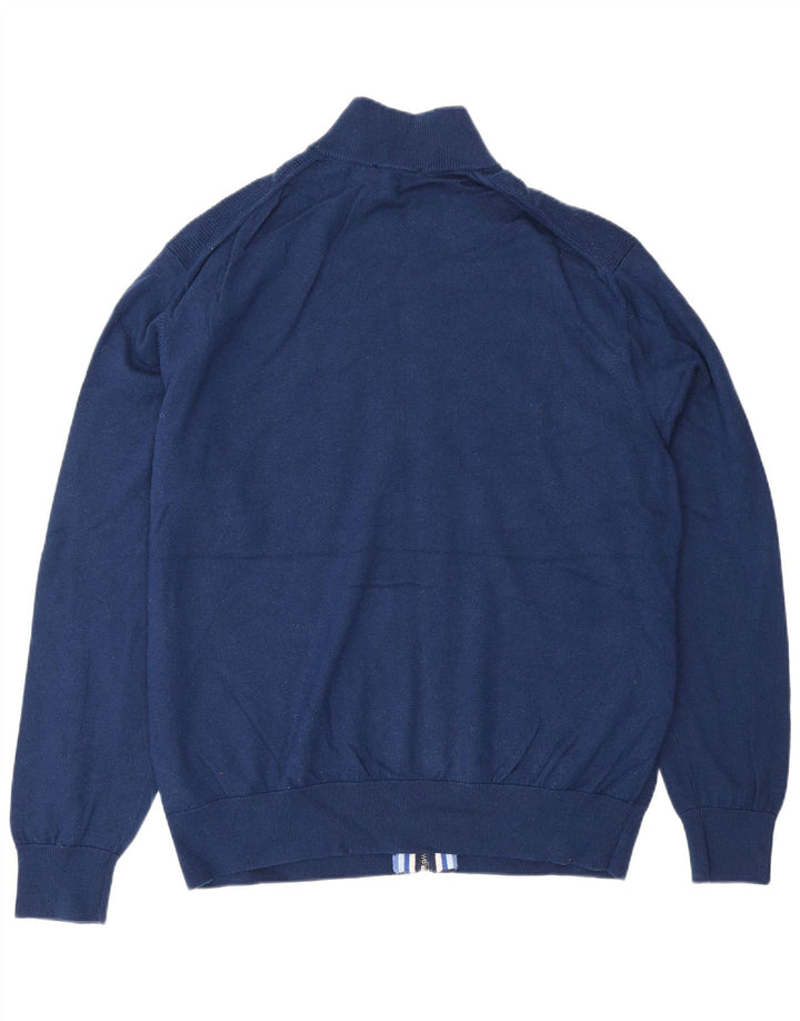 Suéter cardigã feminino Boden Reino Unido 21 2XL lã azul marinho