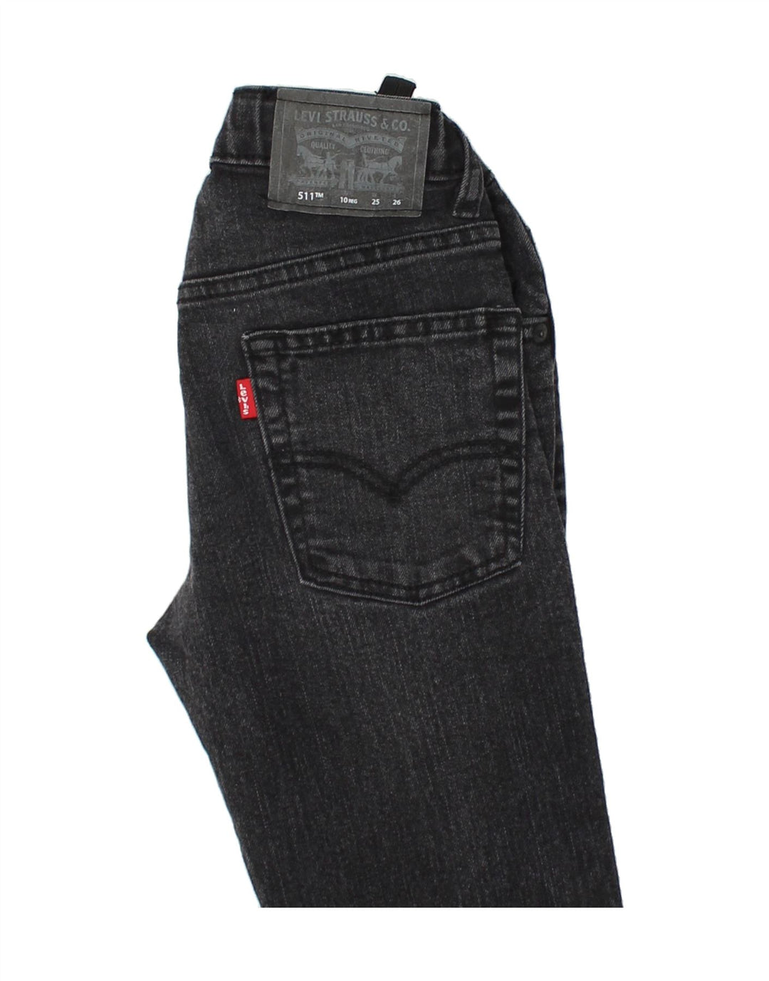 LEVI'S Boys 511 Slim Jeans 9-10 Years W24 L26 Black Cotton Vintage Levi's and Second-Hand Levi's from Messina Hembry 
