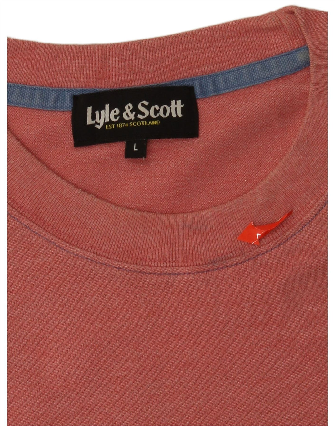 Camiseta masculina Lyle & Scott grande laranja