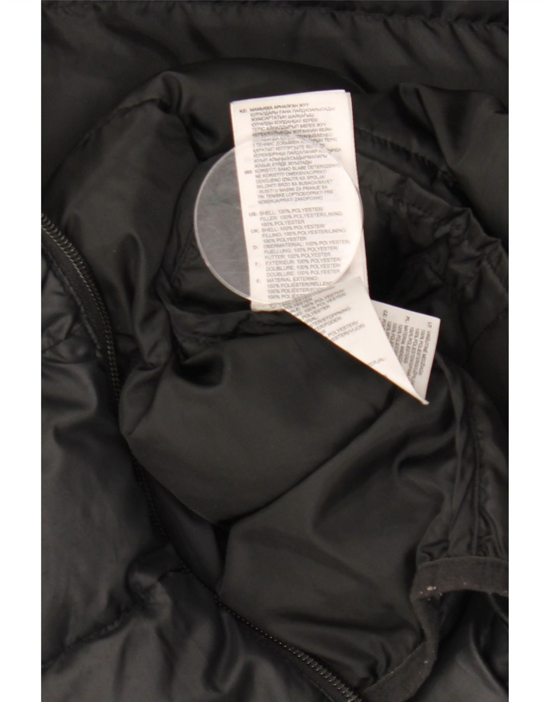 Casaco Acolchoado com Capuz ADIDAS Menino 9-10 Anos Preto Poliéster