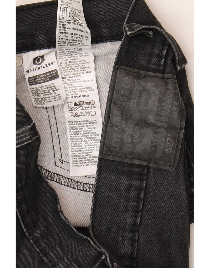 Jeans Levi's 527 Bootcut W33 L34 Preto Algodão