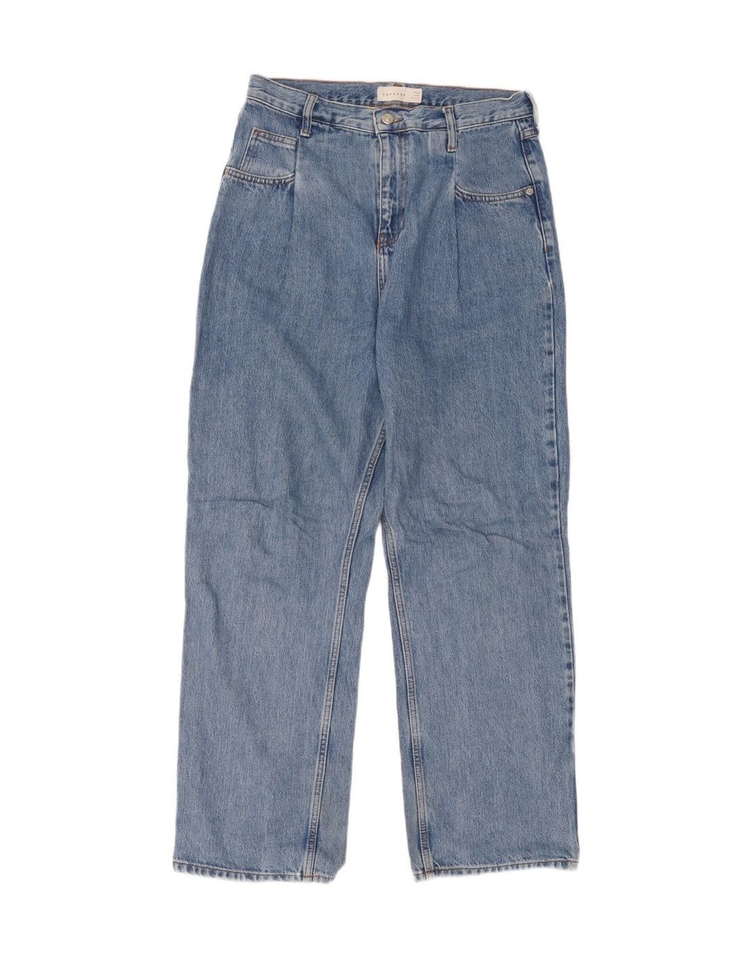 Jeans retos femininos Topshop W30 L32 azul poliéster