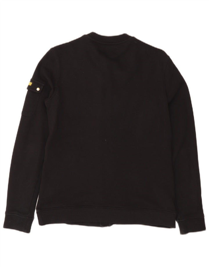 Jaqueta feminina de treino Barbour UK 10 algodão preto pequeno