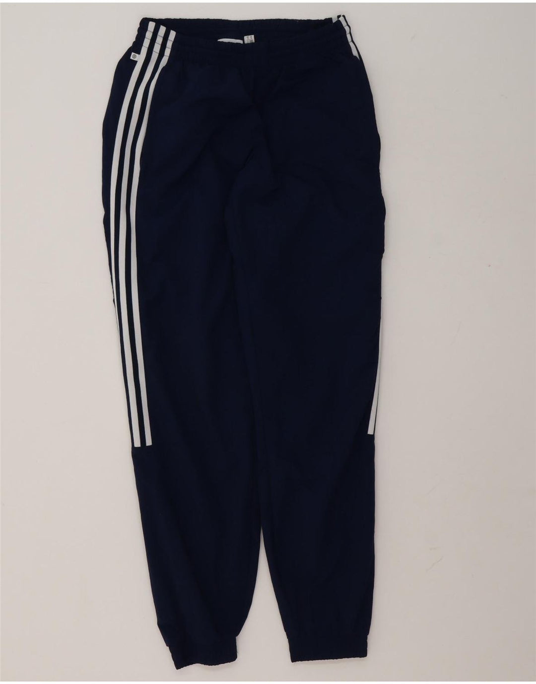 Adidas Mens Treino Calças Joggers Pequeno Poliéster Azul Marinho