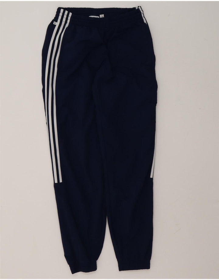 Adidas Mens Treino Calças Joggers Pequeno Poliéster Azul Marinho