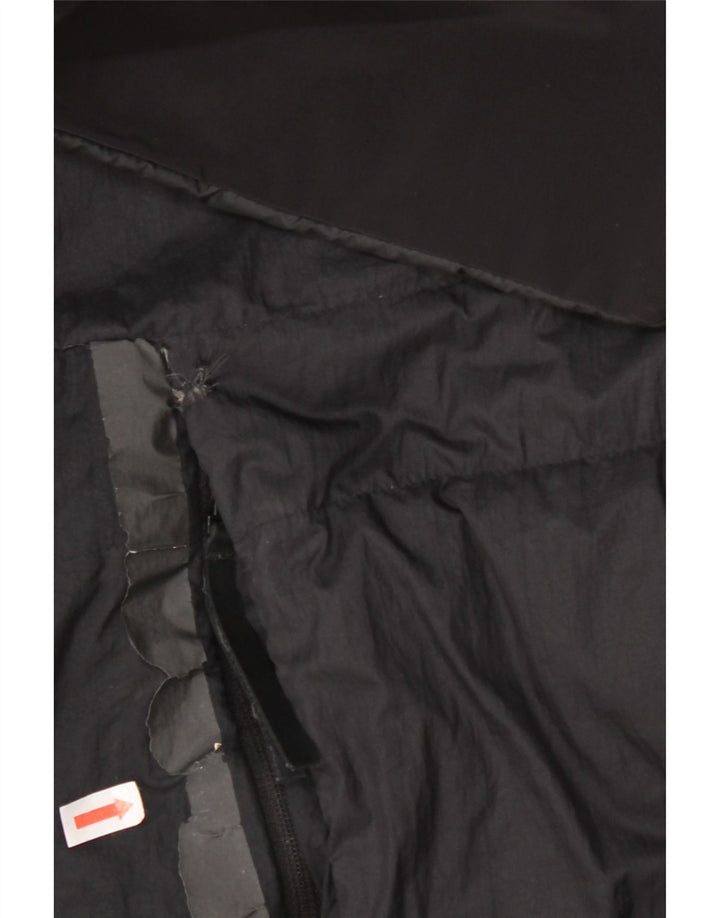 Casaco acolchoado com capuz masculino Adidas UK 38 médio preto nylon