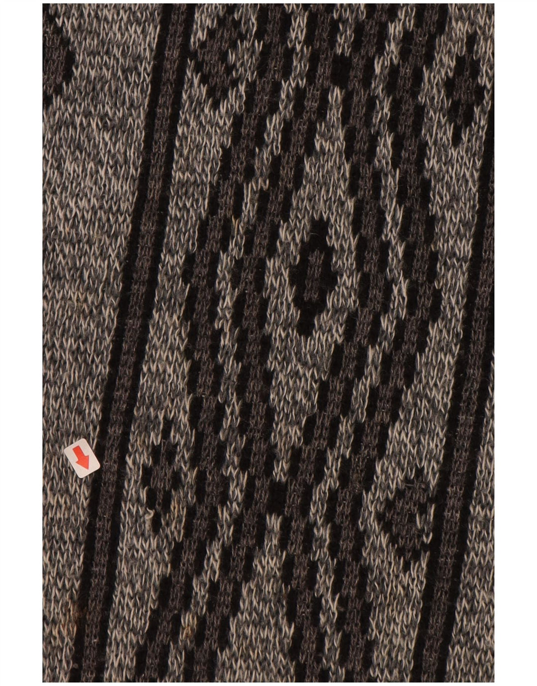 ANGELO LITRICO Suéter masculino com gola redonda IT 52/54 grande cinza geométrico