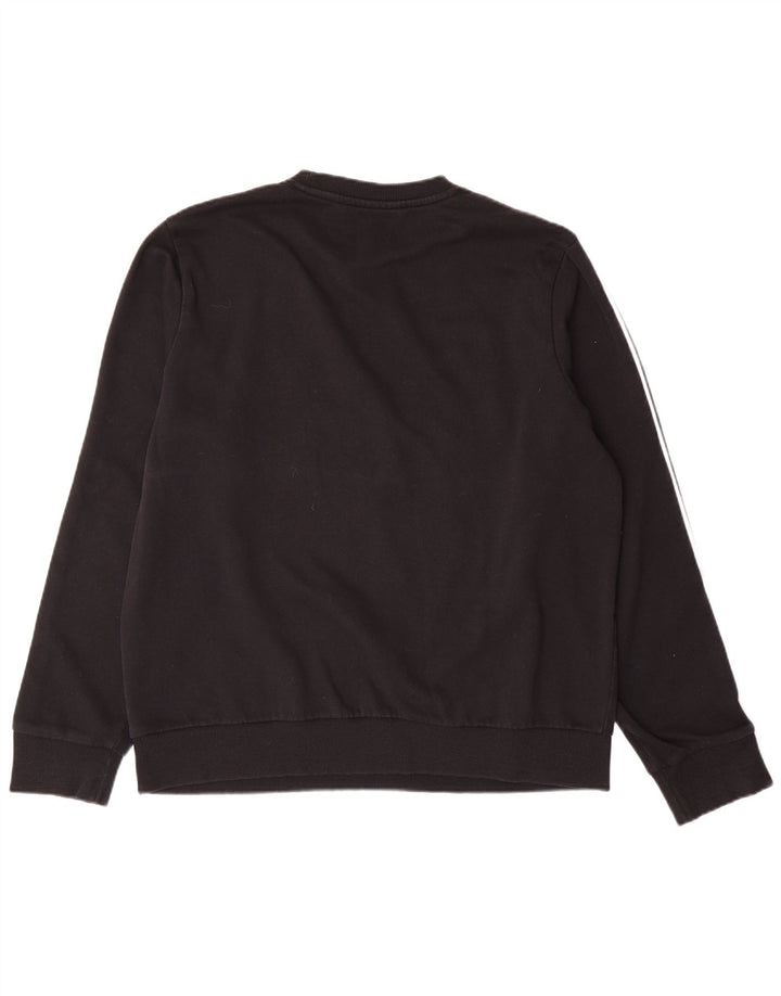 FILA moletom gráfico masculino jumper grande algodão preto