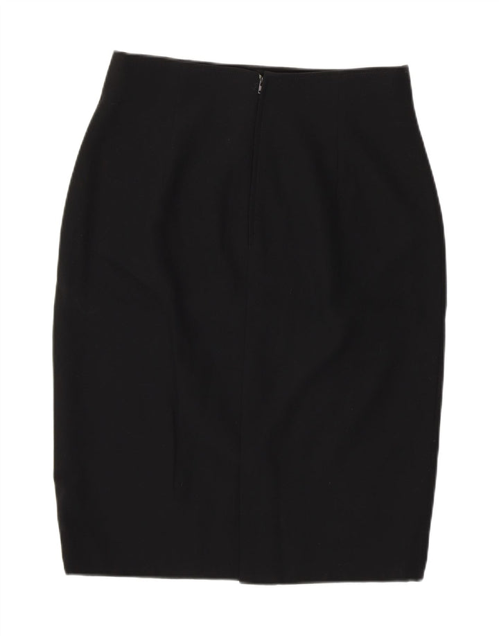 GENNY Womens Pencil Skirt IT 44 Medium W30  Black New Wool Vintage Genny and Second-Hand Genny from Messina Hembry 
