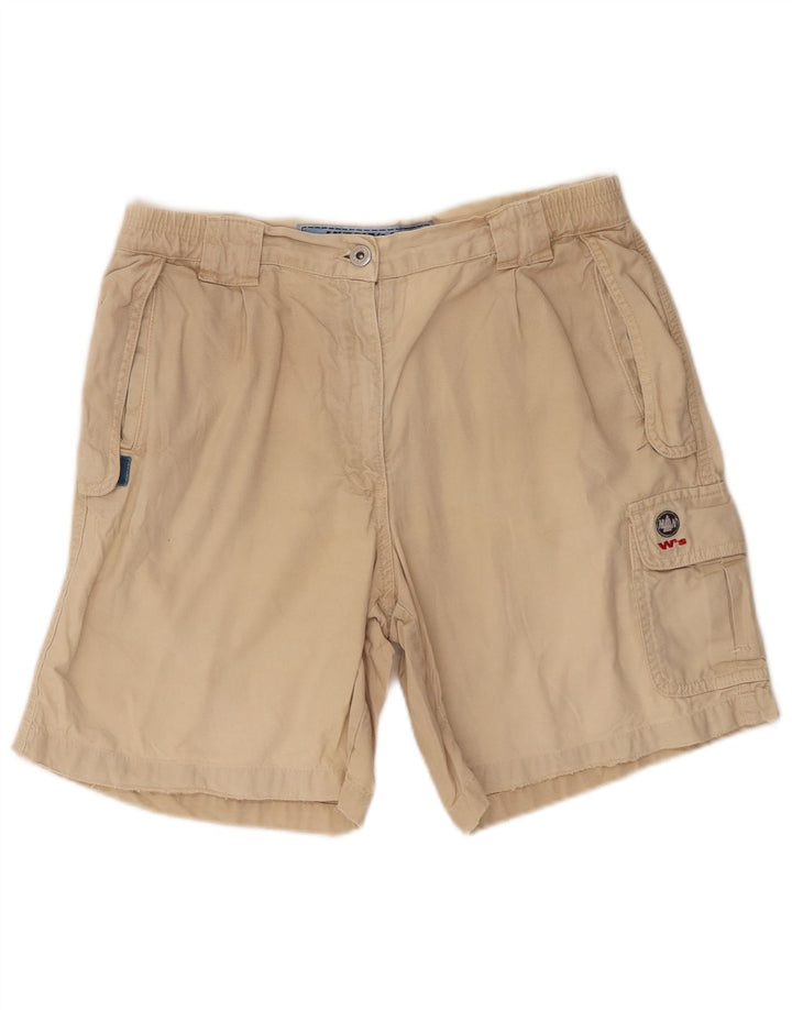 Shorts cargo feminino Murphy & Nye W33 grande algodão bege