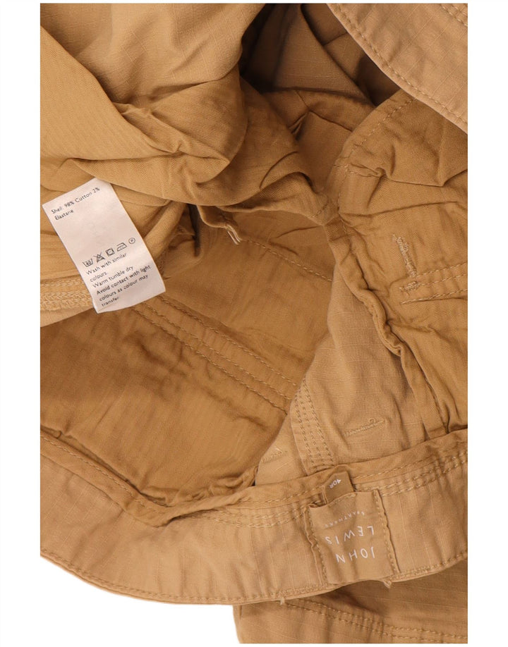 Shorts cargo masculino John Lewis W40 XL algodão bege