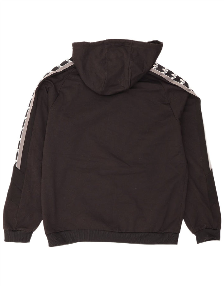 Adidas masculino gráfico moletom com capuz médio preto colorblock poliéster