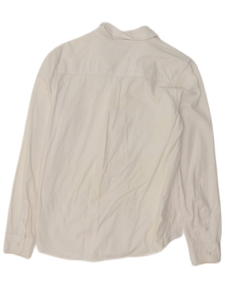 Camisa BENETTON Menino 13-14 Anos 3XL Algodão Branco
