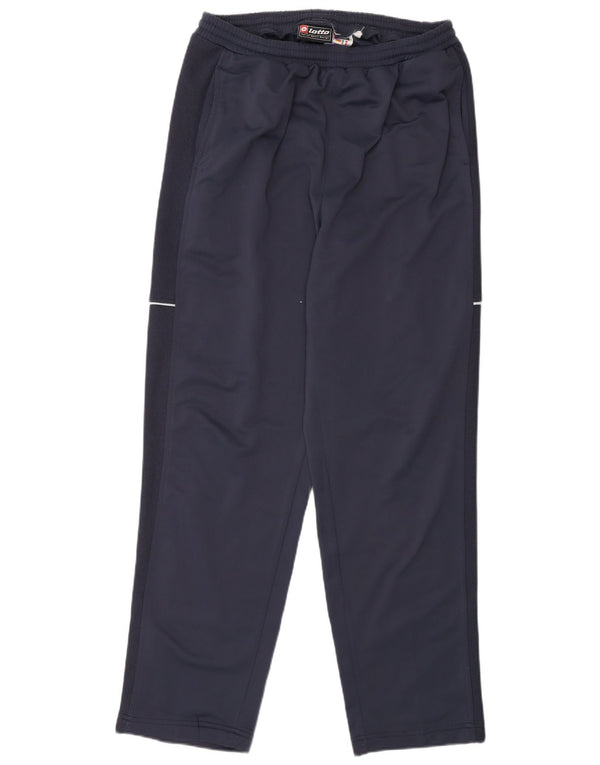 Calça de treino masculina Lotto UK 40/42 grande poliéster azul marinho