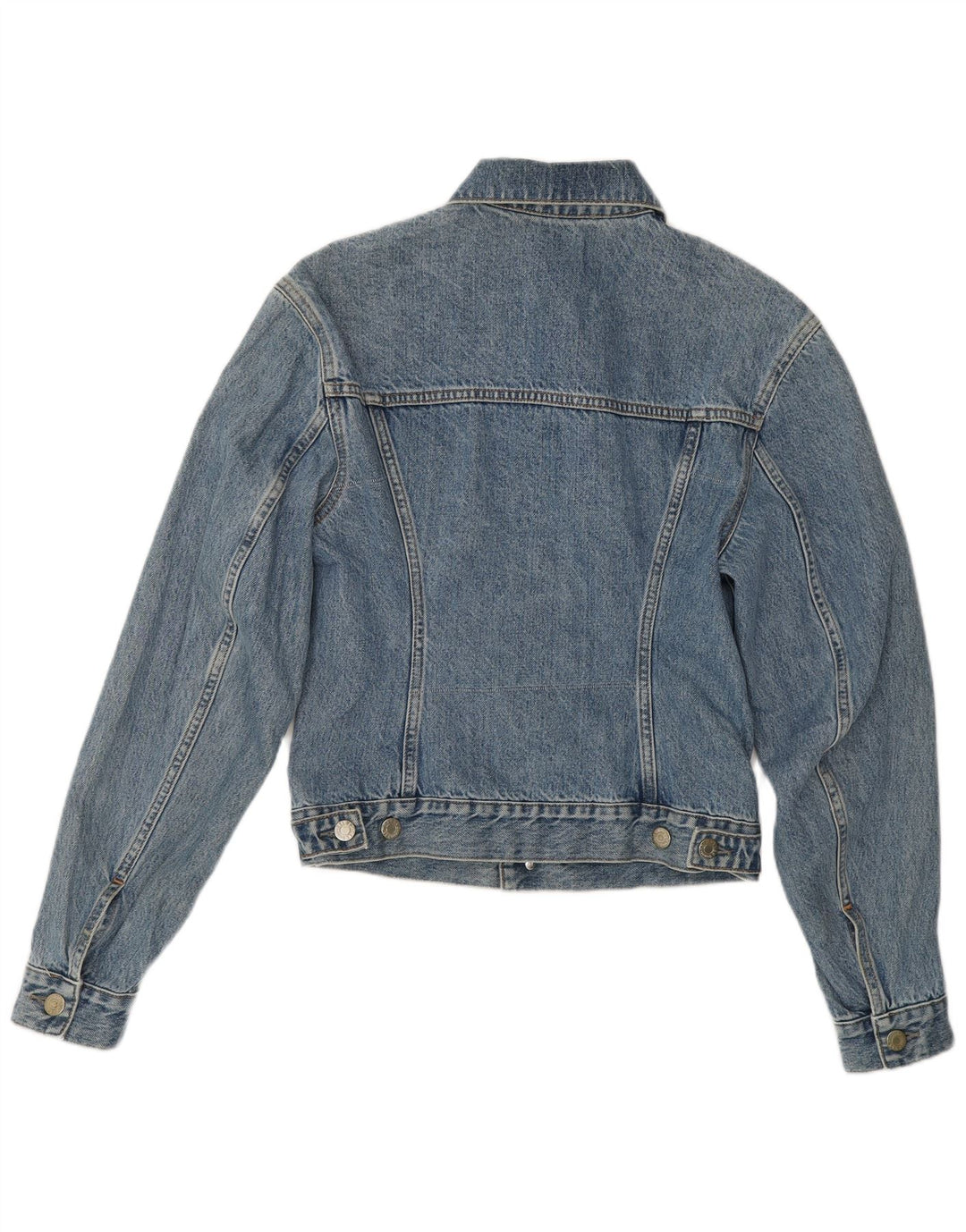 Jaqueta jeans feminina Helmut Lang Reino Unido 8 pequeno algodão azul