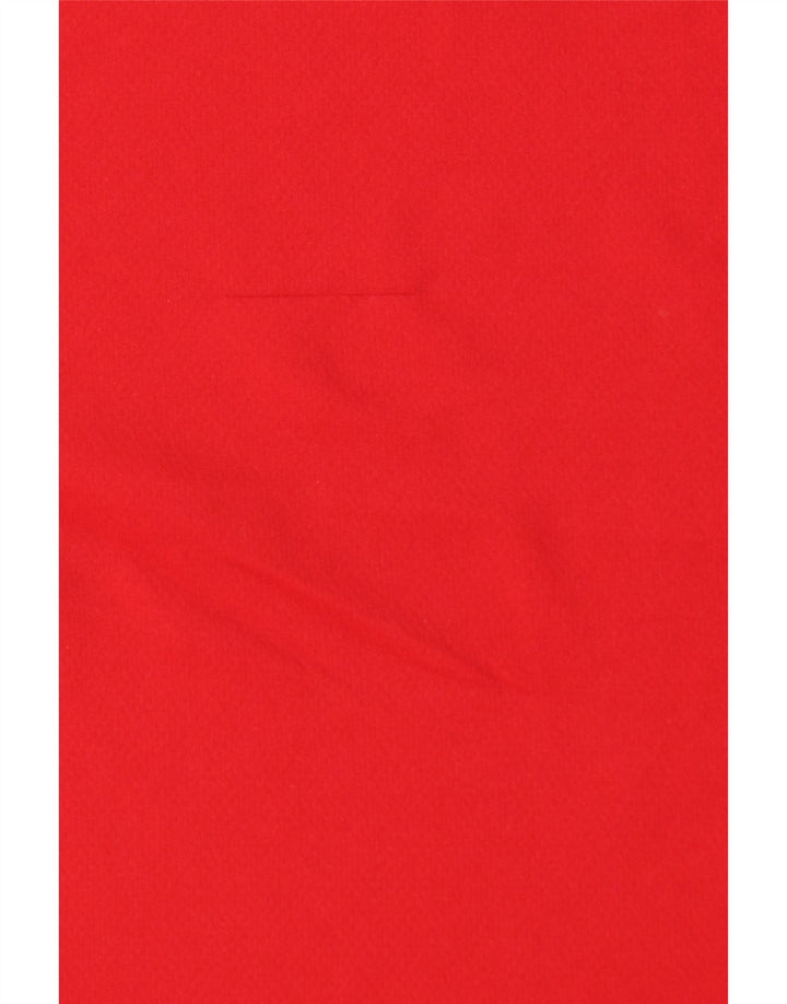 Camiseta Adidas Masculina Climalite Top Grande Poliéster Colorblock Vermelho