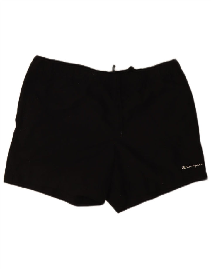 Shorts esportivos masculinos Champion grande poliéster preto