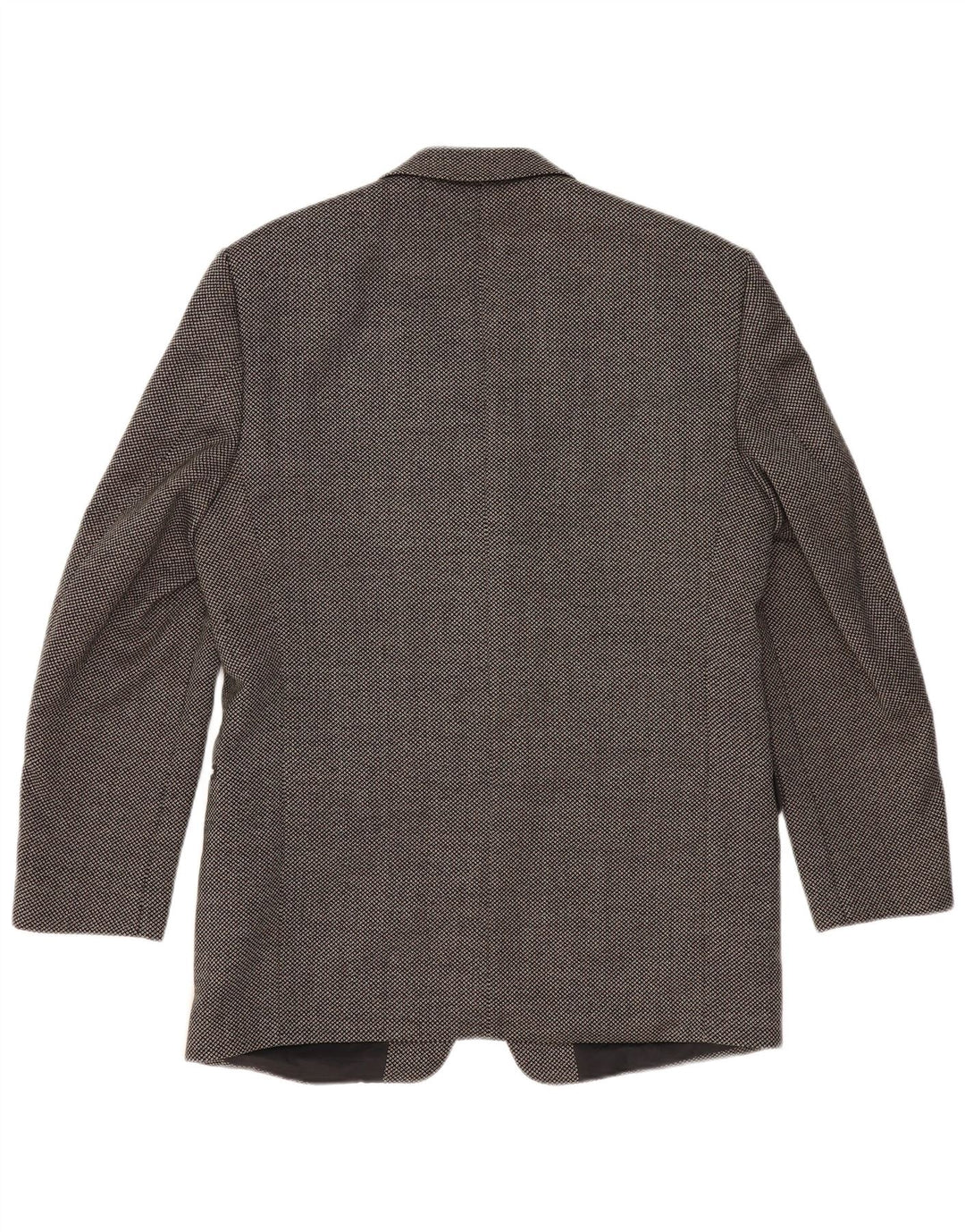 Jaqueta blazer masculina de 3 botões REDGREEN EU 50 grande lã manchada cinza